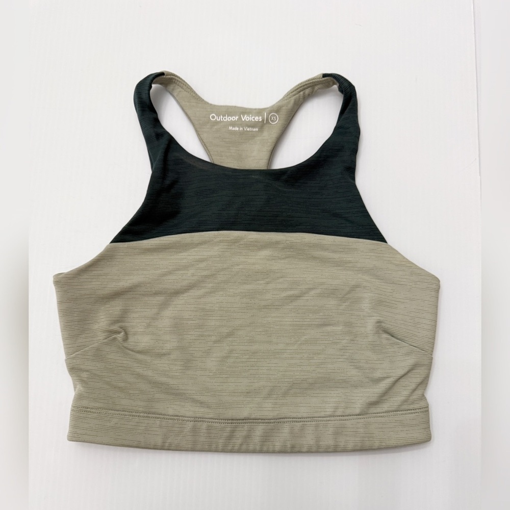 Outdoor Voices Crop Power Y Two Tone Sports Bra - XS